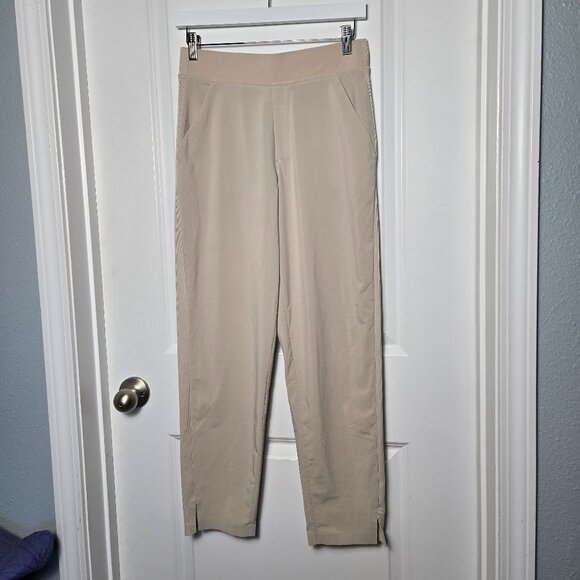 Athleta Brooklyn Mid Rise Ankle Pant  - 4 Beige/Bone - Picture 3 of 6